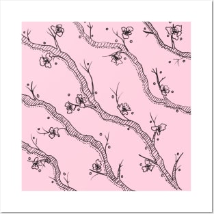 Cherry Blossom Branches -- Posters and Art